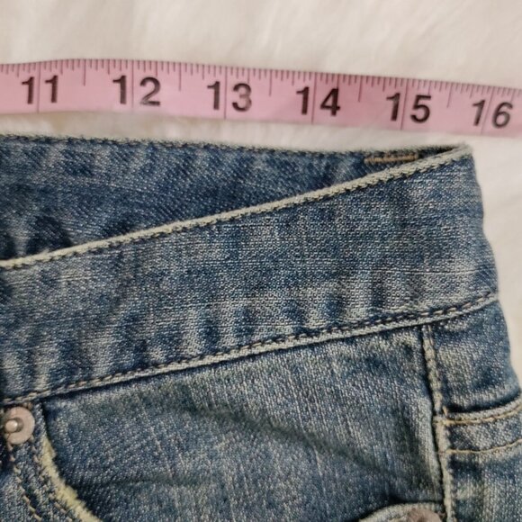 Calvin Klein Jeans Vintage Low Rise Classic 80s Capris Distressed Denim Size 29 - Picture 8 of 12